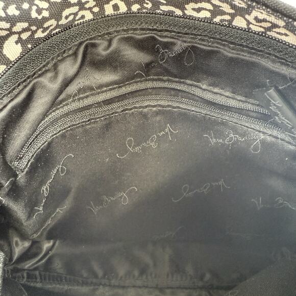 Vera Bradley Nylon Crossbody Purse Black & White Animal Print Lighten Up Slim - Picture 8 of 16